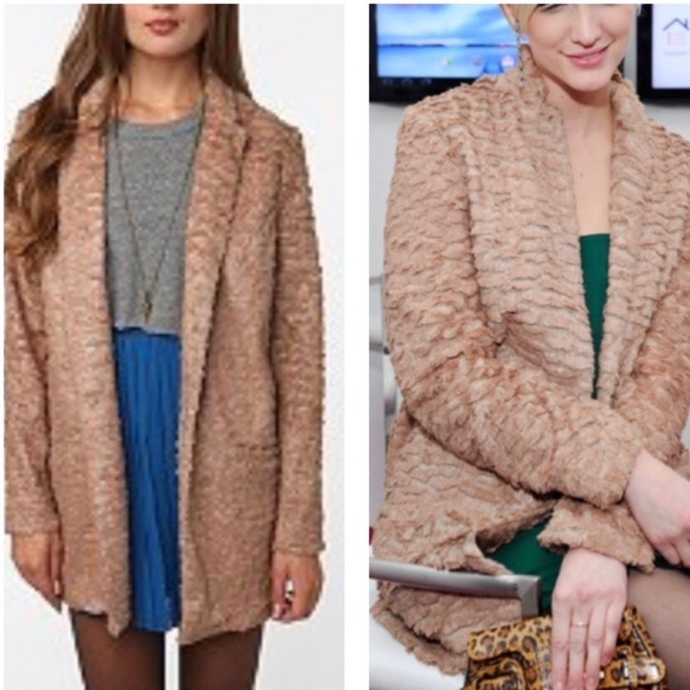 Silence + Noise Margot faux Fur Jacket
